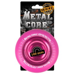 RPINK100PINK, Rueda de 100mm RADICAL fluorescent goma rosa y nucleo rosa Metal Core