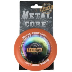 DISC100OR, Rueda DISC de 100mm  goma naranja y nucleo disco rainbow Metal Core