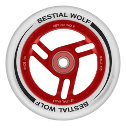 Rueda Bestial Wolf  RACE goma blanca y núcleo rojo