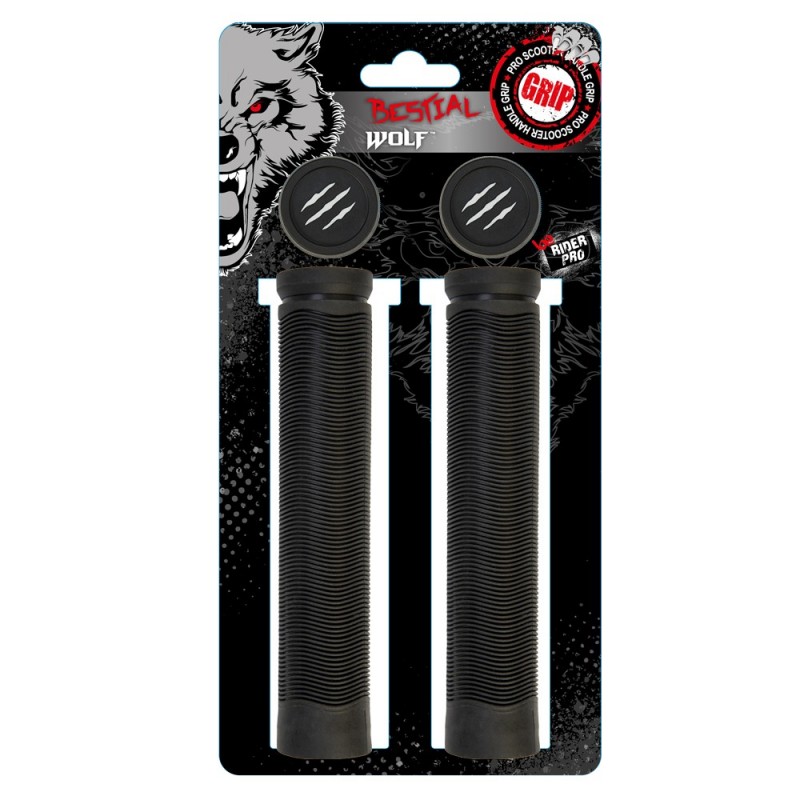 Grips scooter in black 155mm Bestial Wolf