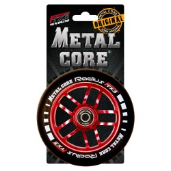 Rueda Metal Core RADIUS110RED, goma negra y núcleo rojo