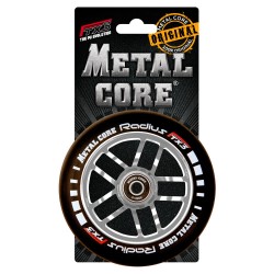 Rueda Metal Core RADIUS110SILVER, goma negra y núcleo plateado