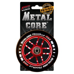 Rueda Metal Core RADIUS120RED, goma negra y núcleo rojo