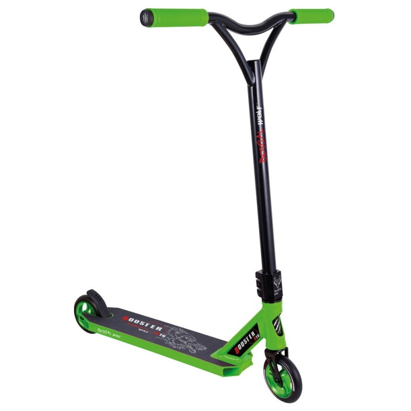 BOOSTER B16 Scooter Pro Manillar negro y Tabla verde, de Bestial Wolf BOOSTER B16 Scooter Pro Manillar negro y Tabla verde, de Bestial Wolf
