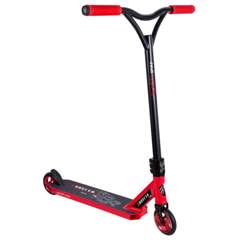 BOOSTER B16 Scooter Pro Manillar negro y Tabla roja, de Bestial Wolf BOOSTER B16 Scooter Pro Manillar negro y Tabla roja, de Bestial Wolf