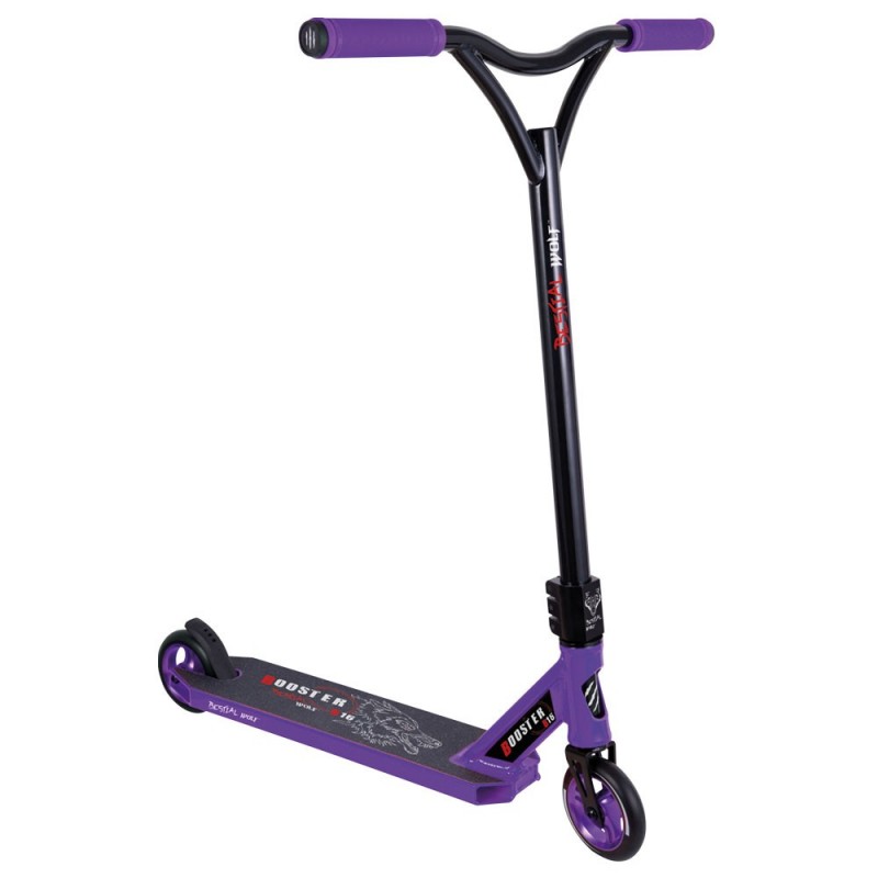 BOOSTER B16 Scooter Pro Manillar negro y Tabla lila, de Bestial Wolf BOOSTER B16 Scooter Pro Manillar negro y Tabla lila, de Bestial Wolf