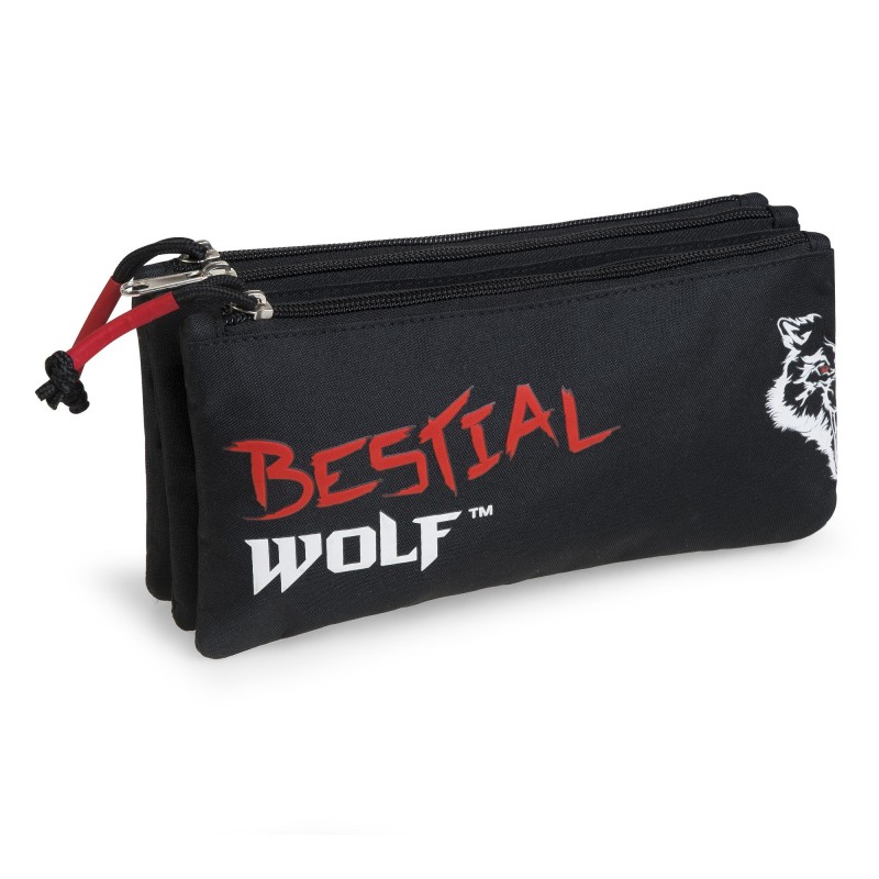 Estuche escolar triple BESTIAL WOLF 2018 Estuche escolar triple BESTIAL WOLF 2018