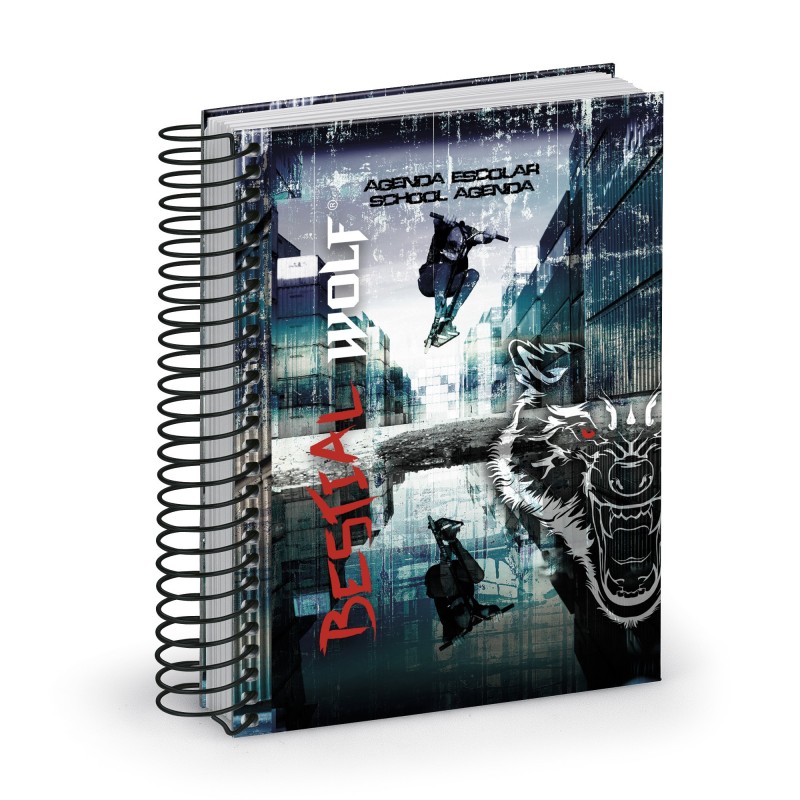 Agenda Escolar Catalán - Inglés Bestial Wolf 2018 Agenda Escolar Catalán - Inglés Bestial Wolf 2018