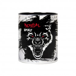 Ceramics Cup Bestial Wolf