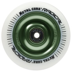 Rueda Metal Core RADICAL goma blanca núcleo verde