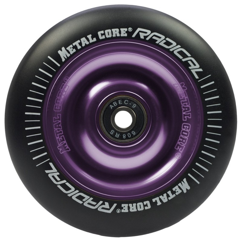 Rueda Metal Core RADICAL goma negra núcleo violeta