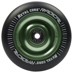 Rueda Metal Core RADICAL 110 goma negra núcleo verde