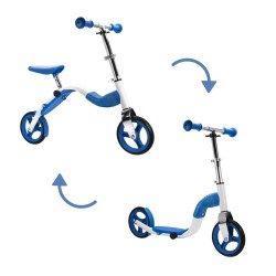 SCOOBIK Scooter y bici, 2 en uno, color Azul