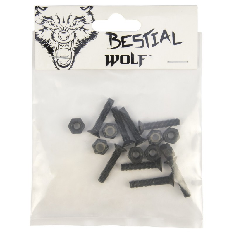 Kit de 8 tuercas y 8 tornillos para Eje de skateboard SCREW4B Kit de 8 tuercas y 8 tornillos para Eje de skateboard SCREW4B