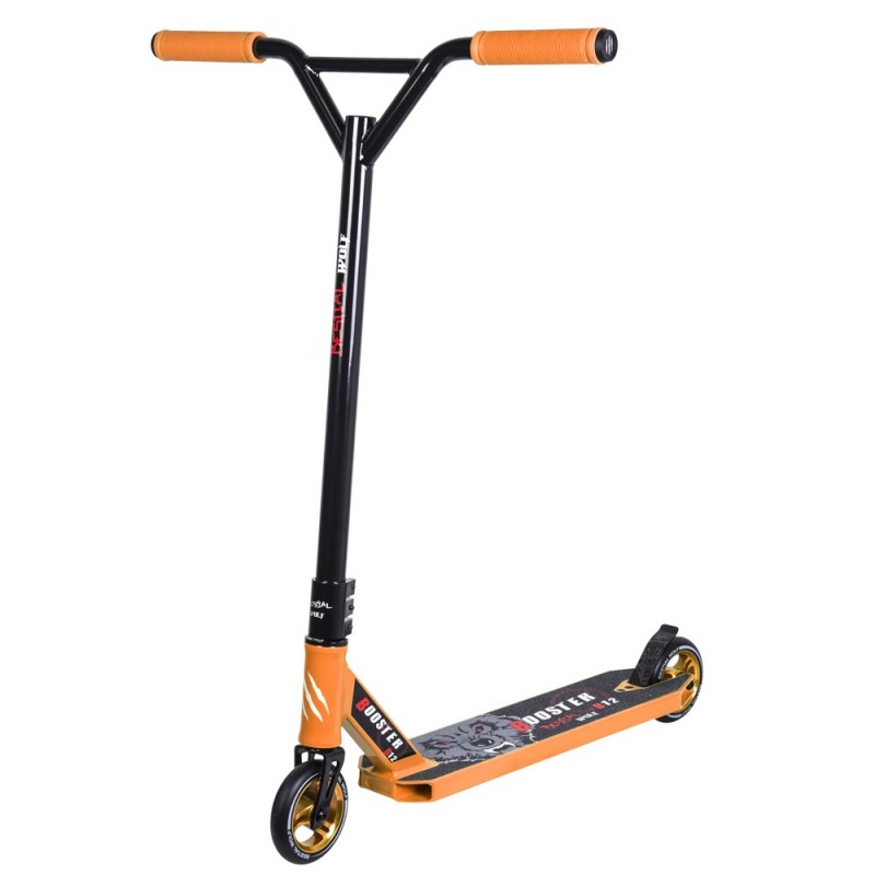 Nuevo Scooter Pro Bestial Wolf BOOSTER B12 manillar negro tabla naranja Nuevo Scooter Pro Bestial Wolf BOOSTER B12 manillar negro tabla naranja