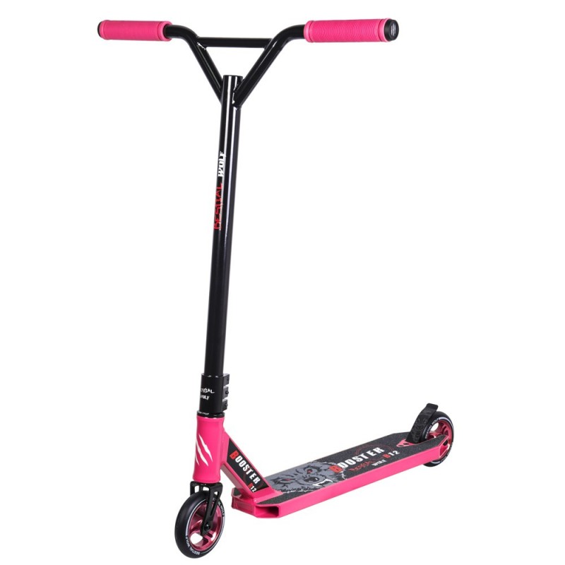 Nuevo Scooter Pro Bestial Wolf BOOSTER B12 manillar negro tabla rosa Nuevo Scooter Pro Bestial Wolf BOOSTER B12 manillar negro tabla rosa